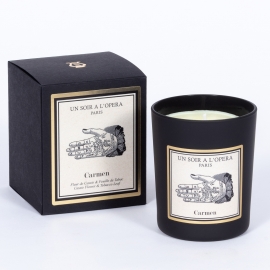 CARMEN - Tobacco leaves, orange flower candle