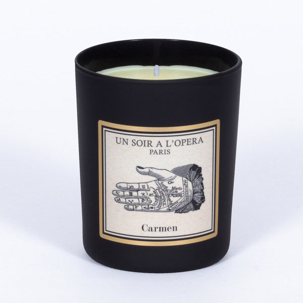  Bougie parfumée - CARMEN - Fleur d'oranger feuilles de tabac 180 g