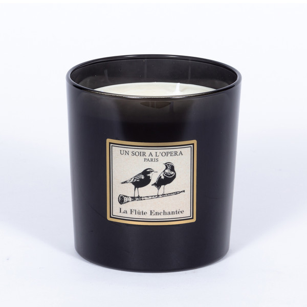 Cedar wood and rose - Luxury scented candle 500g - THE MAGIC FLUTE