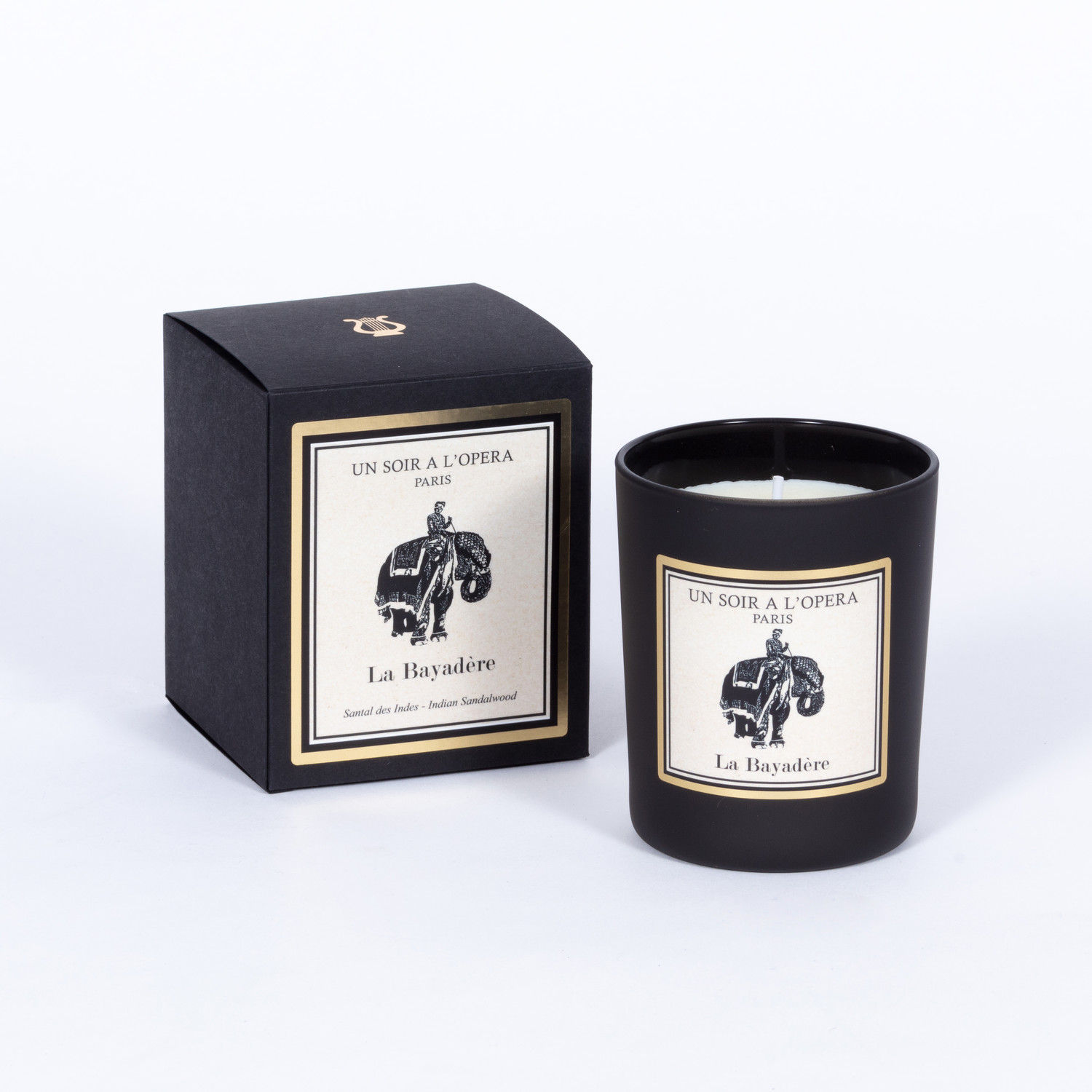 Bougie parfumée 100% végétale La Bayadère Santal des Indes Patchouli