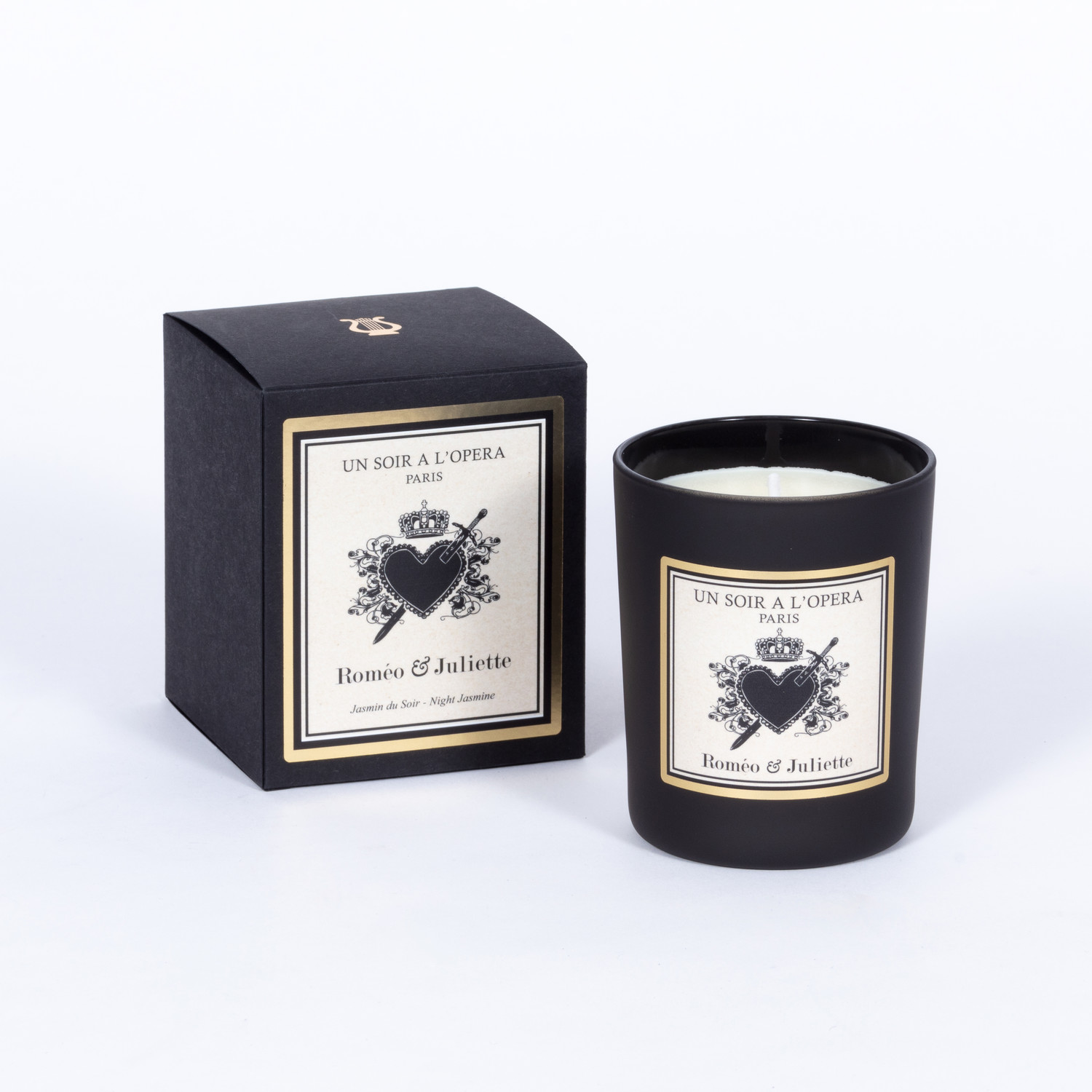 Bougie parfumée romantique - Roméo et Juliette - Jasmin du Soir