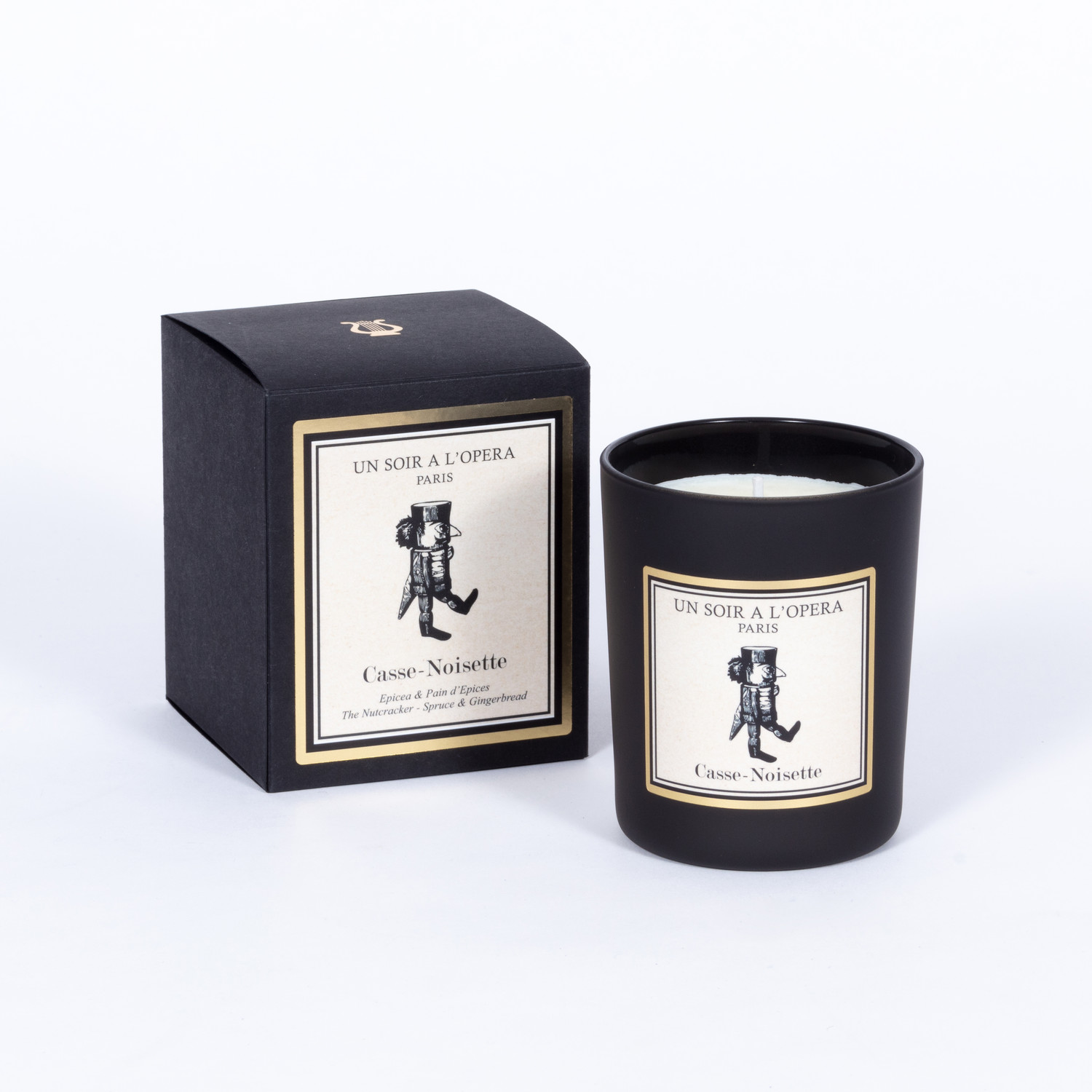 Bougie parfumée naturelle Epicea et Pain d'épices - Casse Noisette