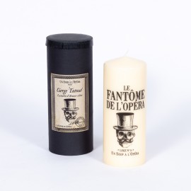 THE PHANTOM OF THE OPERA - Tattooed pillar candle - Ivory