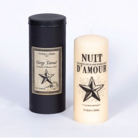 THE TALES OF HOFFMANN -Tattooed pillar candle - Ivory