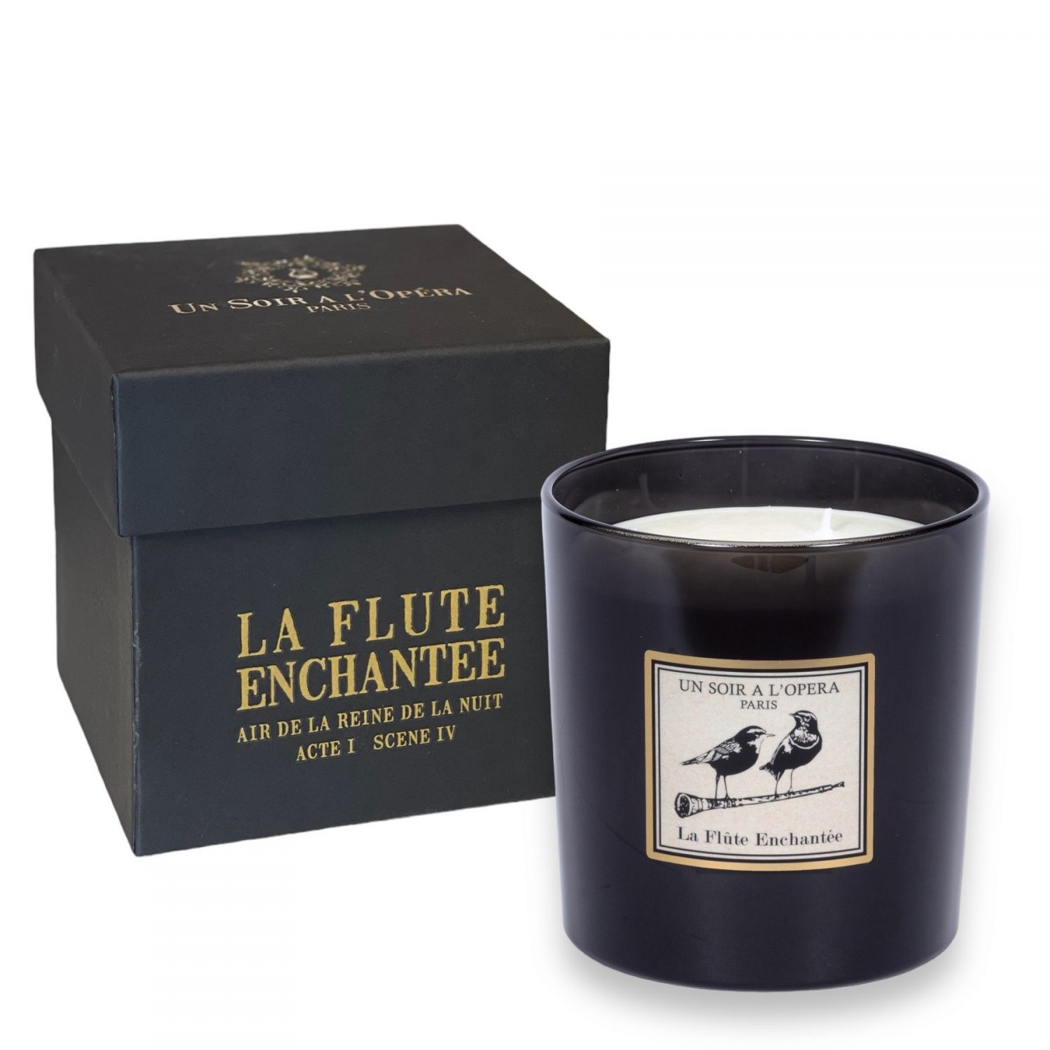 LA FLÛTE ENCHANTÉE - Bougie 550 gr Noël - Cèdre et Rose - 2 minimum