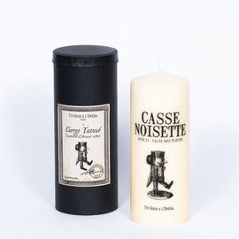 THE NUTCRACKER - Tattooed pillar candle - Ivory