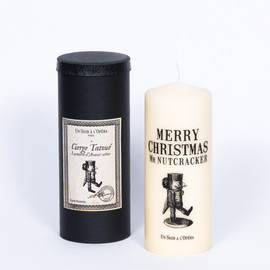 THE NUTCRACKER - Tattooed pillar candle - Ivory