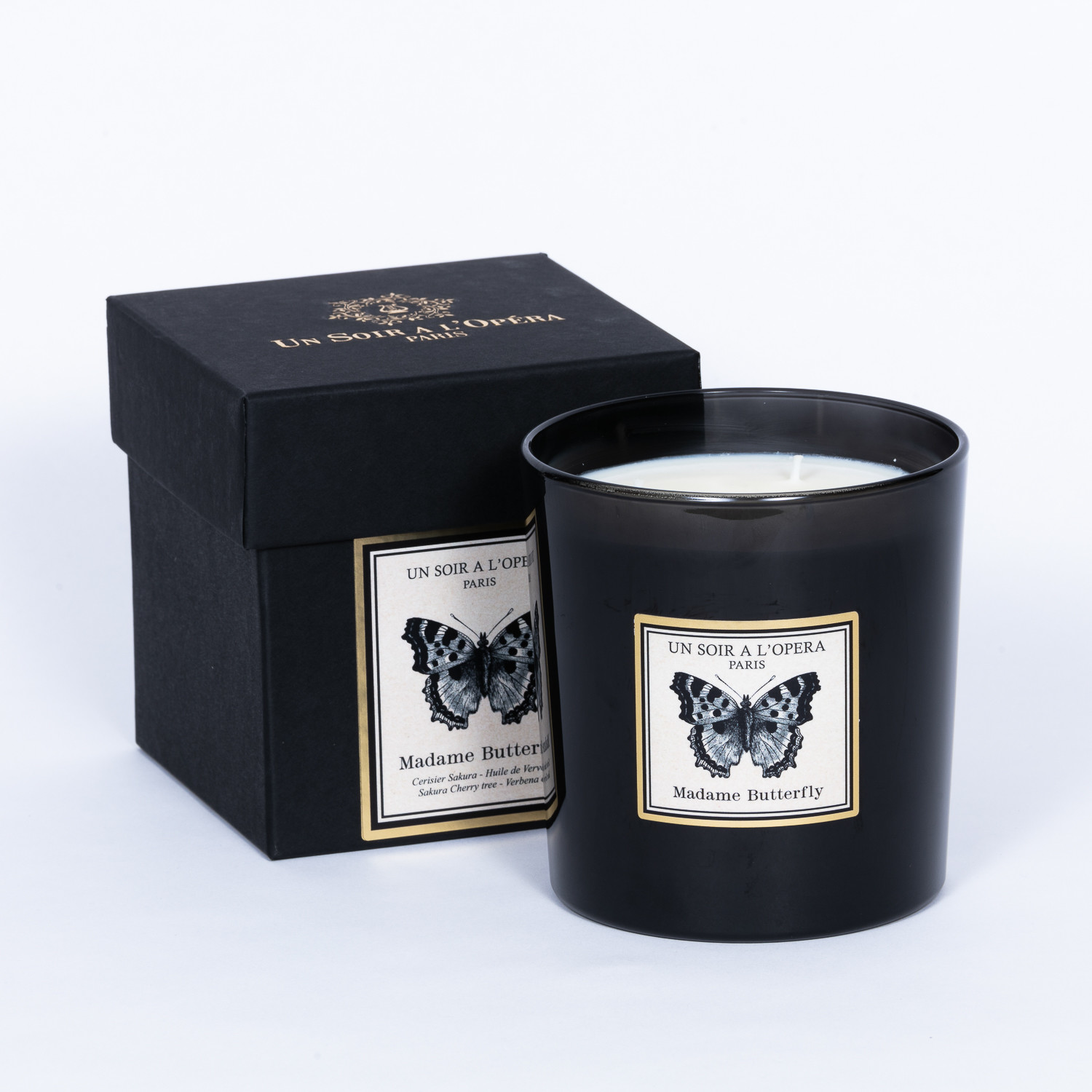 Sakura cherry tree and verbana - Luxury scented candle 500g - MADAMA BUTTERFLY