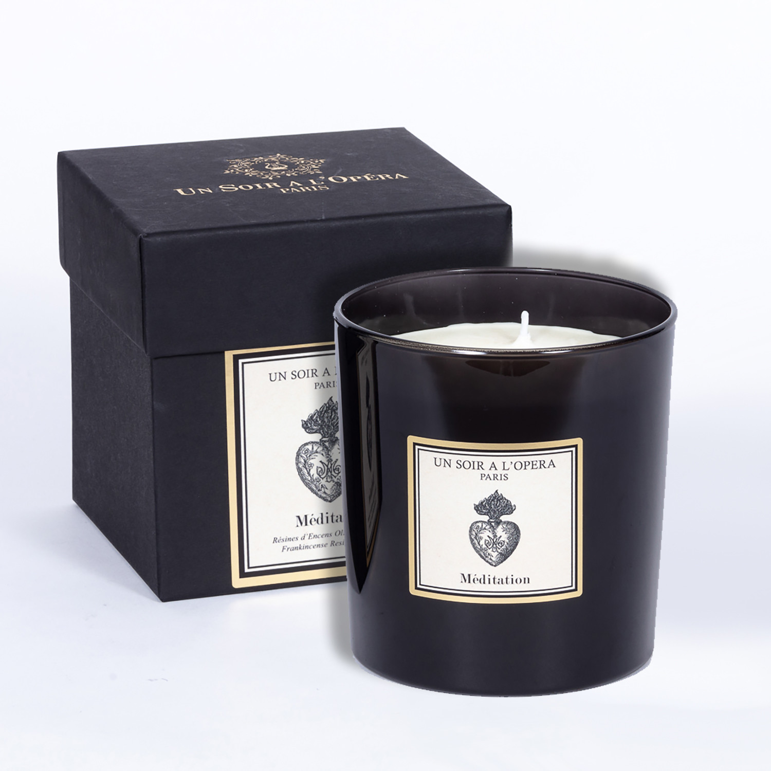 MEDITATION - Luxury scented candle 500g - Franckincense Resin & benzoin - 2 units minimum