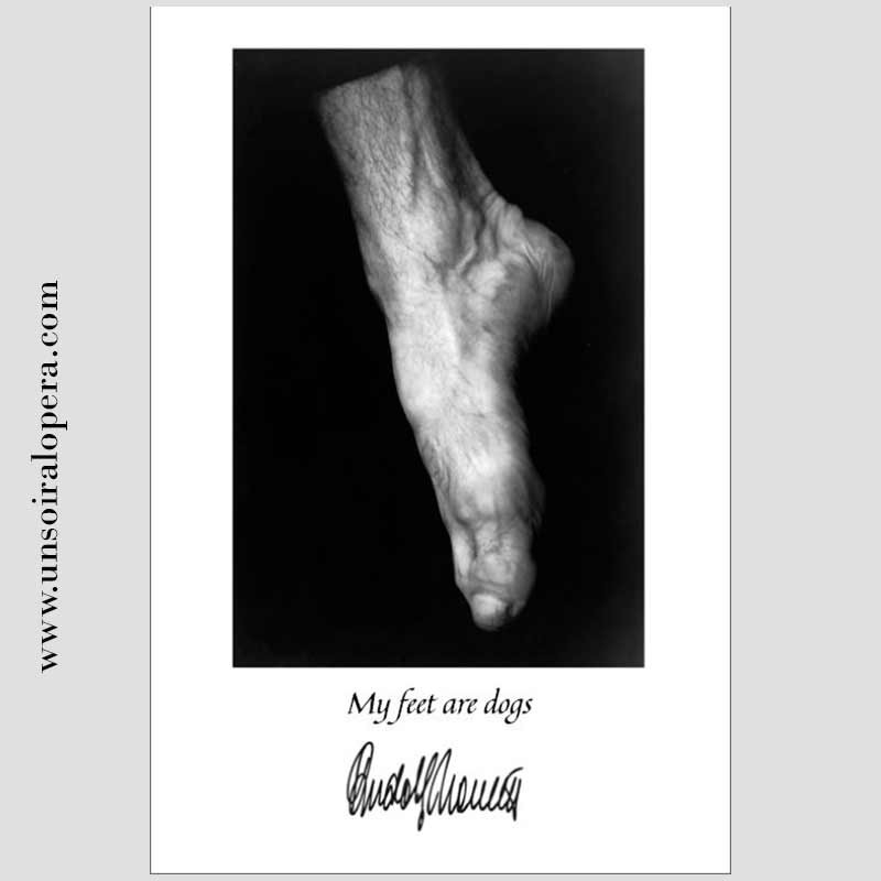 Postcard for dancers - Un Soir à l'Opéra - Rudolf Nureyev's foot