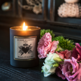 Bougie parfumée romantique - Roméo et Juliette - Jasmin du Soir