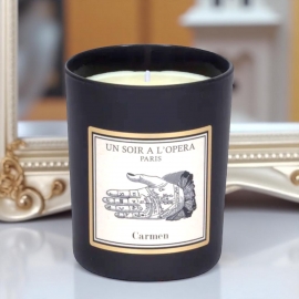  Bougie parfumée - CARMEN - Fleur d'oranger feuilles de tabac 180 g