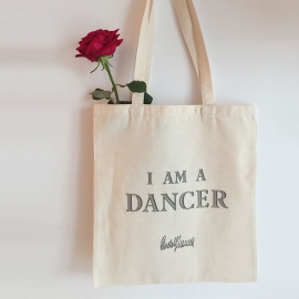 DANCE QUOTE TOTE BAG - I AM A DANCER